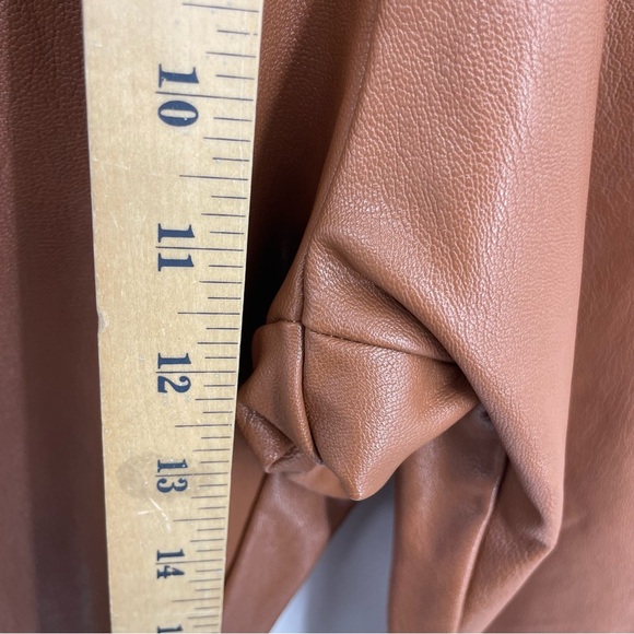 Commando Perfect Control Faux Leather Leggings Cocoa Brown Sz S - Picture 7 of 8